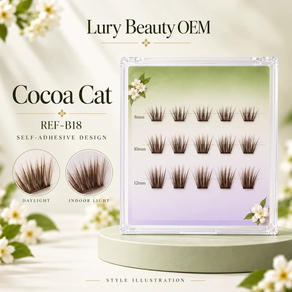 REF-B18 Cocoa Cat original concept illustration, not a factory sample photograph