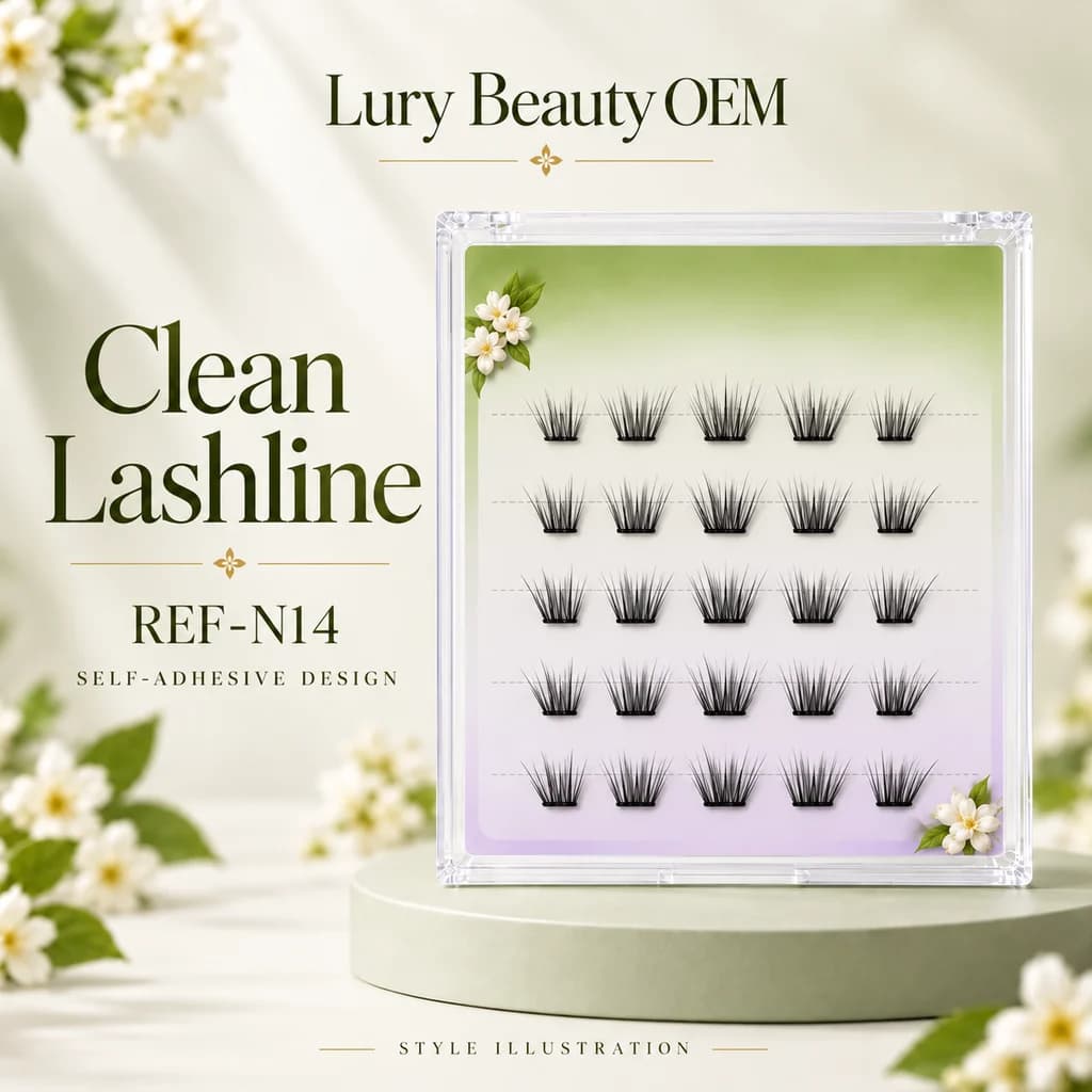 REF-N14 Clean Lashline original concept illustration, not a factory sample photograph