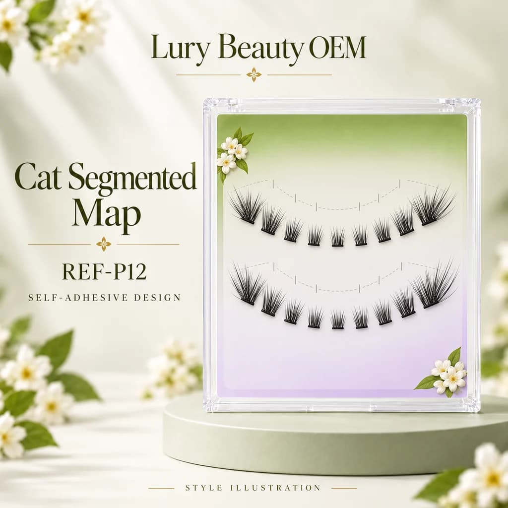 REF-P12 Cat Segmented Map original concept illustration, not a factory sample photograph