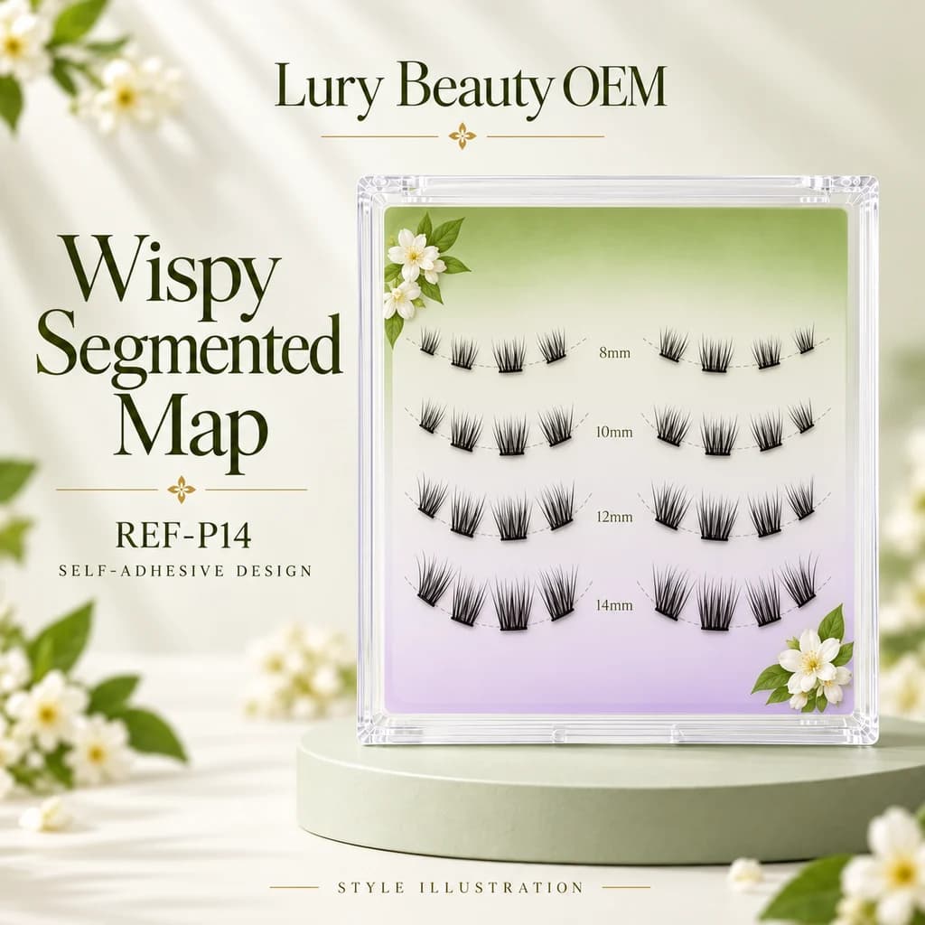 REF-P14 Wispy Segmented Map original concept illustration, not a factory sample photograph