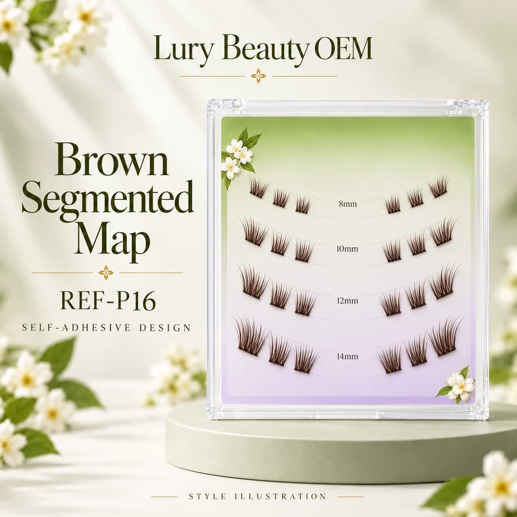REF-P16 Brown Segmented Map original concept illustration, not a factory sample photograph