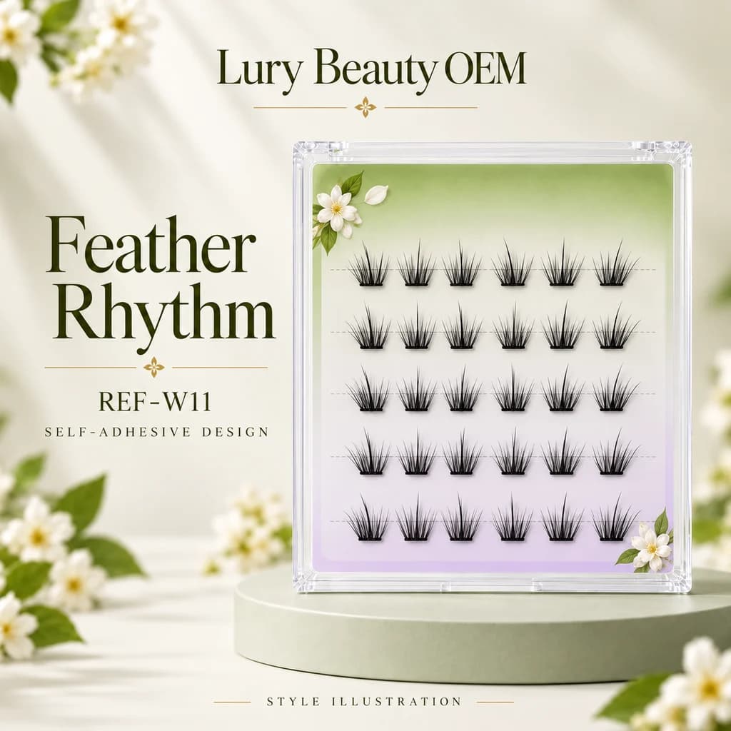REF-W11 Feather Rhythm original concept illustration, not a factory sample photograph