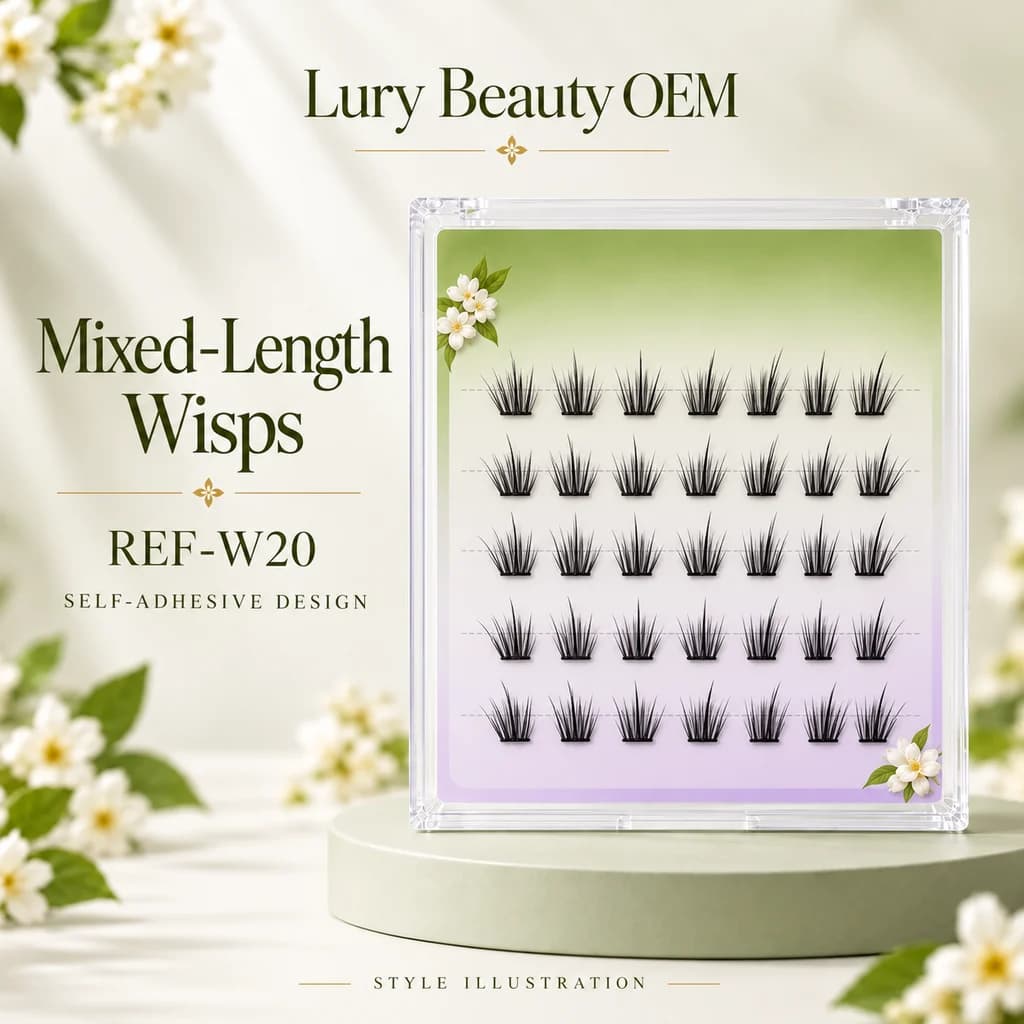 REF-W20 Mixed-Length Wisps original concept illustration, not a factory sample photograph