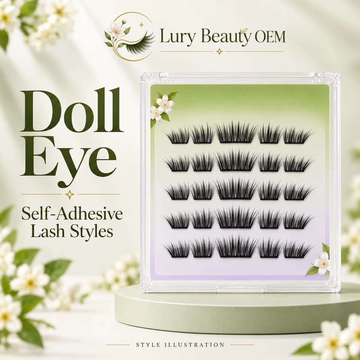 Representative doll family illustration
